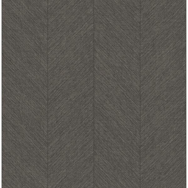 a street prints Kallam Espresso Chevron Wallpaper