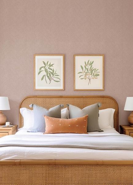 A Street Prints Kallam Pink Chevron Wallpaper