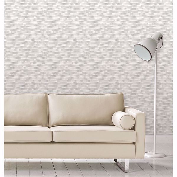 A Street Prints Kalmar Grey Hazy Stripe Wallpaper