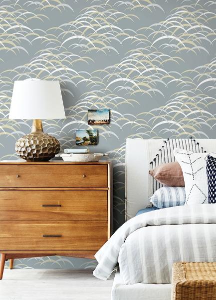 A Street Prints Kasia Slate Abstract Wallpaper