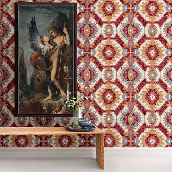 A Street Prints Kazac Multicolor Shibori Wallpaper