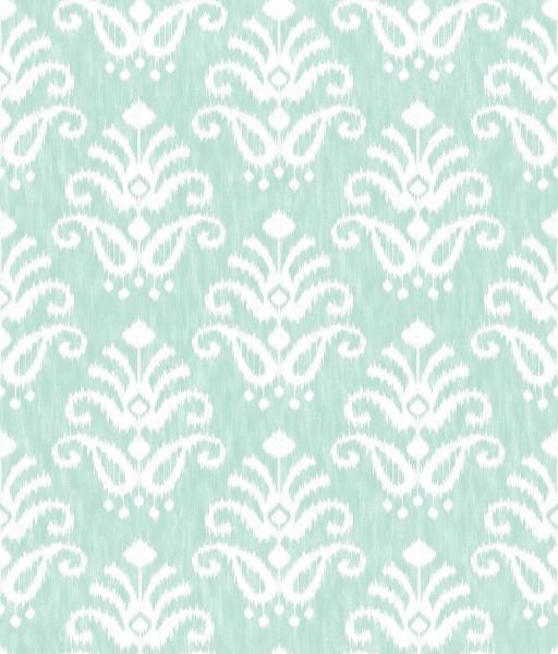 a street prints Keaton Aqua Medallion Wallpaper