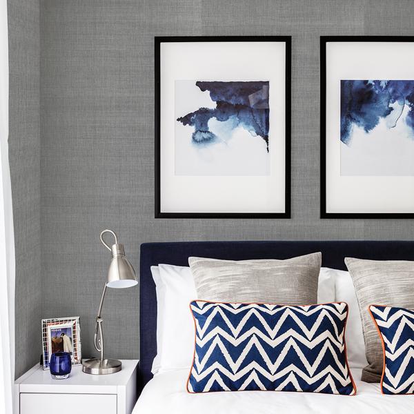 A Street Prints Khuri Grey Grasscloth Wallpaper