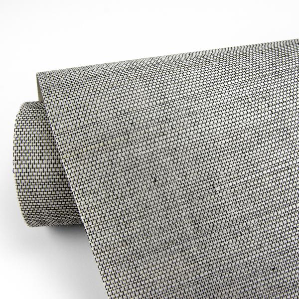 A Street Prints Khuri Grey Grasscloth Wallpaper