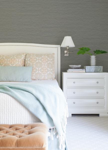 A Street Prints Kira Light Grey Hemp Wallpaper