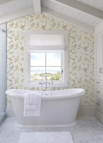 A Street Prints Koi Metallic Fish Wallpaper