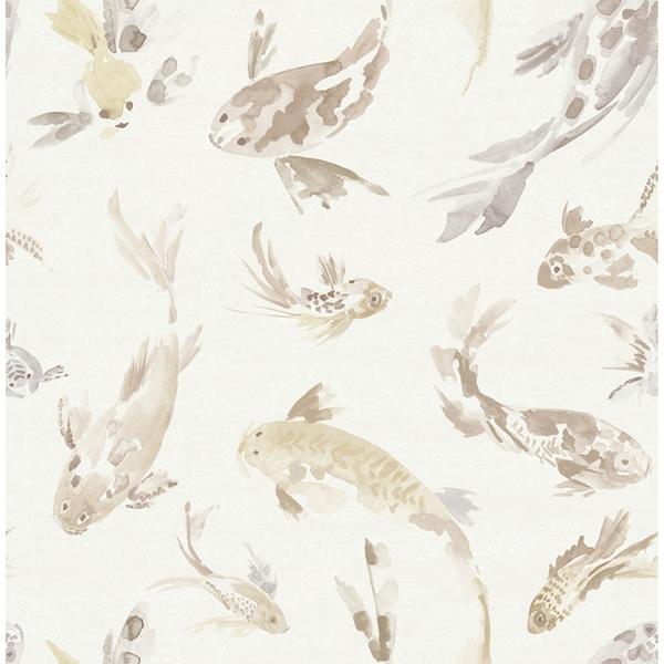a street prints Koi Metallic Fish Wallpaper