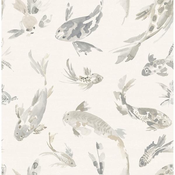 a street prints Koi Stone Fish Wallpaper