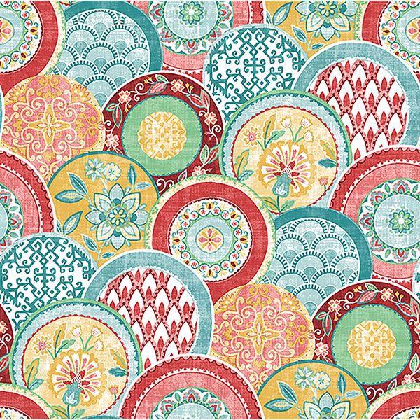 a street prints Laguna Coral Plate Wallpaper