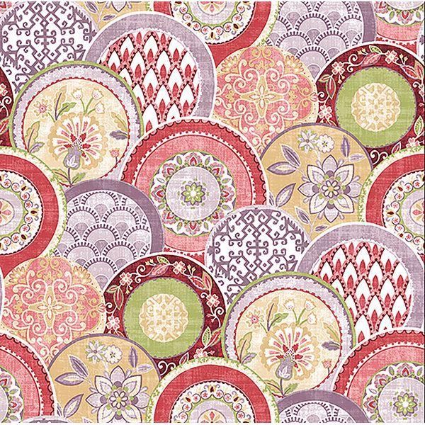 a street prints Laguna Pink Plate Wallpaper