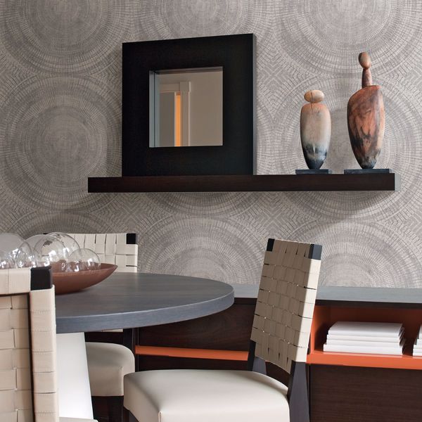 A Street Prints Lalit Neutral Medallion Wallpaper