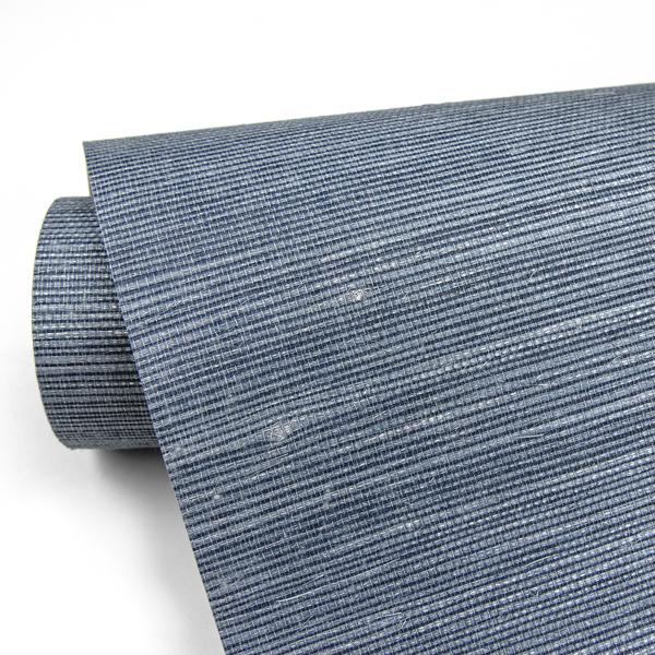 A Street Prints Lamphu Blue Grasscloth Wallpaper