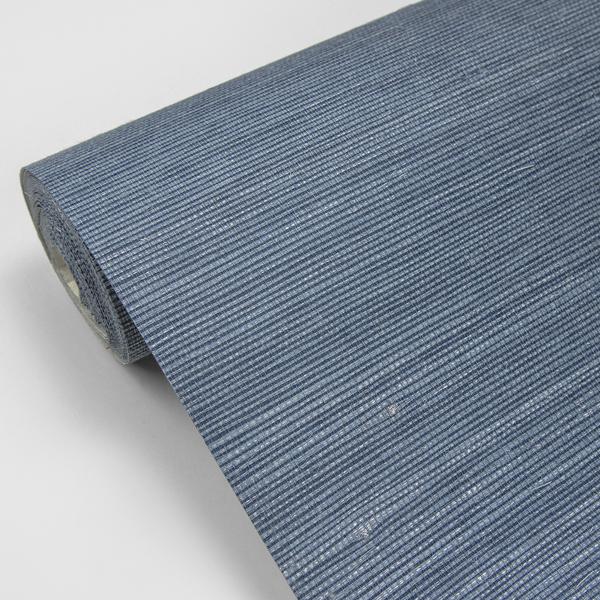 A Street Prints Lamphu Blue Grasscloth Wallpaper
