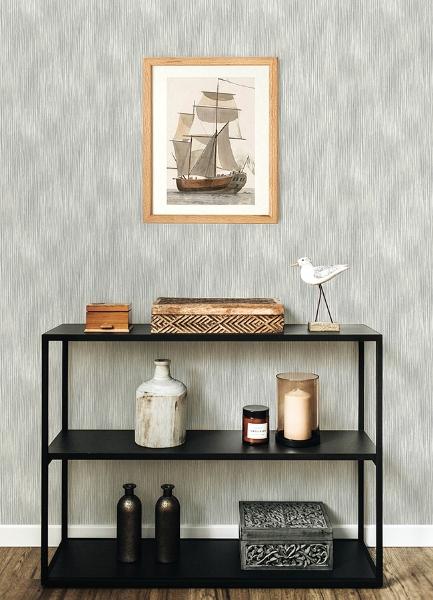 A Street Prints Largo Grey Striated Wallpaper