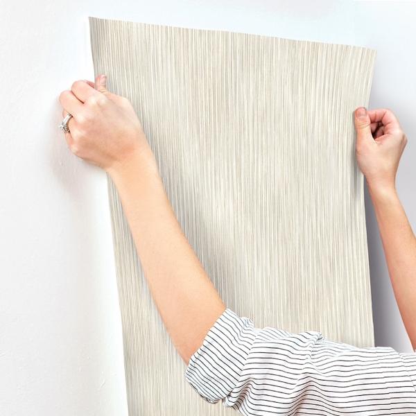 A Street Prints Largo Neutral Striated Wallpaper