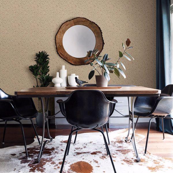 A Street Prints Lark Beige Botanical Wallpaper
