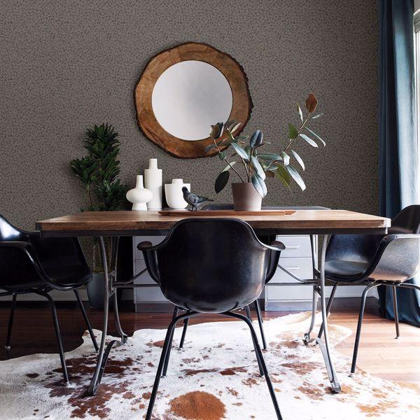 A Street Prints Lark Taupe Botanical Wallpaper