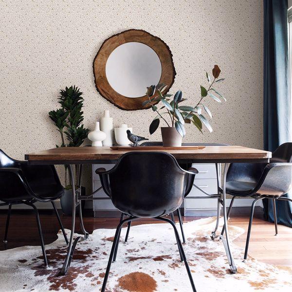 A Street Prints Lark White Botanical Wallpaper