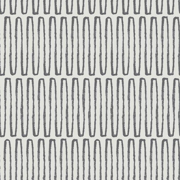 a street prints Lars Charcoal Retro Wave Wallpaper