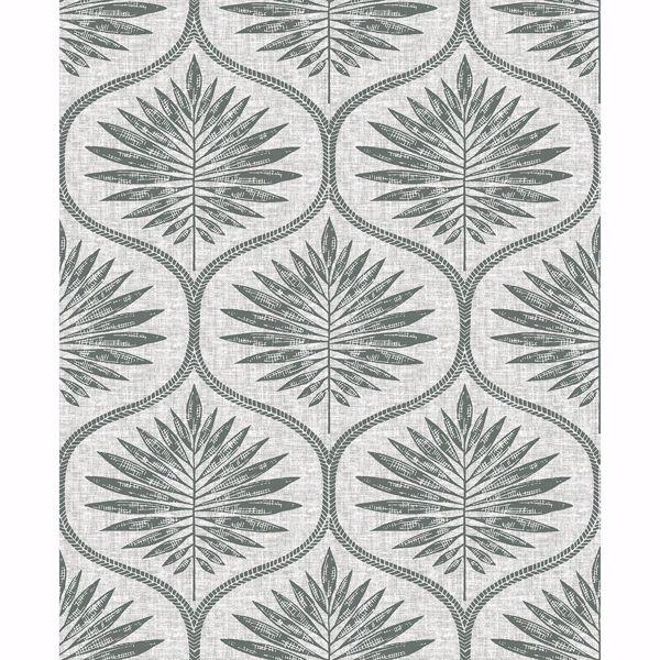 a street prints Laurel Grey Ogee Wallpaper
