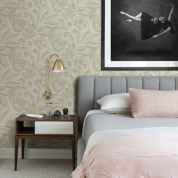 A Street Prints Lei Gold Leaf Wallpaper