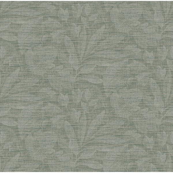 a street prints Lei Jade Etched Leaves Wallpaper