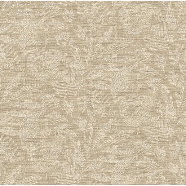 a street prints Lei Wheat Etched Leaves Wallpaper