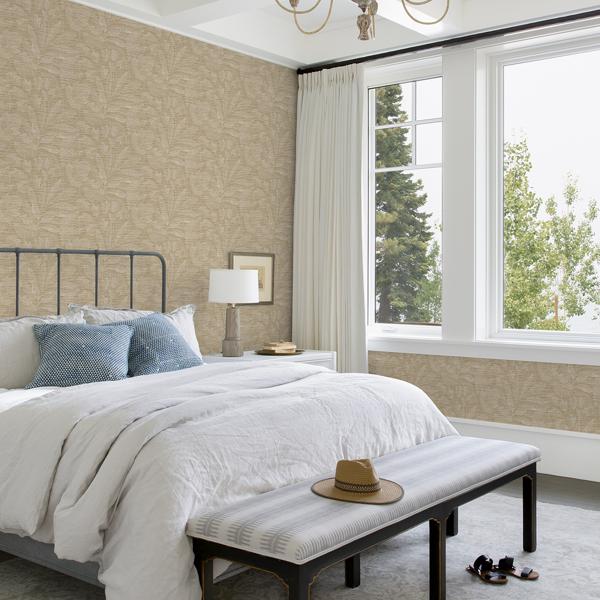 A Street Prints Lei Wheat Leaf Wallpaper