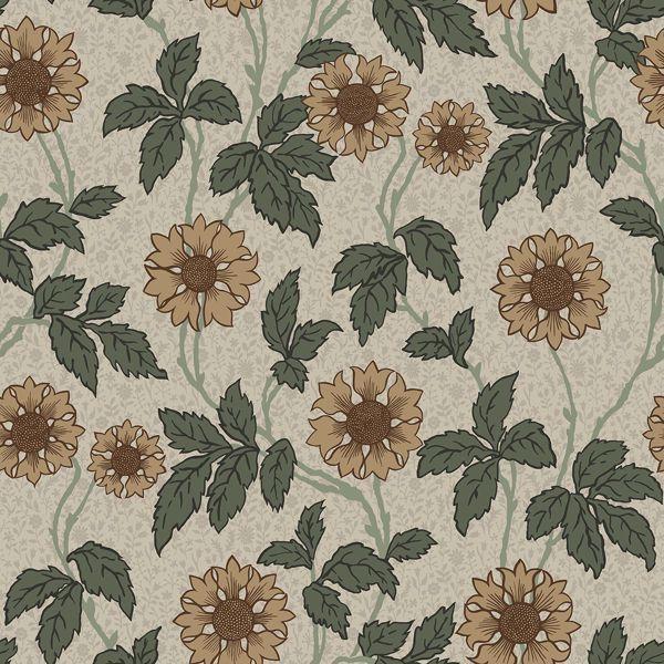 a street prints Leilani Beige Floral Wallpaper