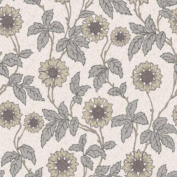 a street prints Leilani White Floral Wallpaper