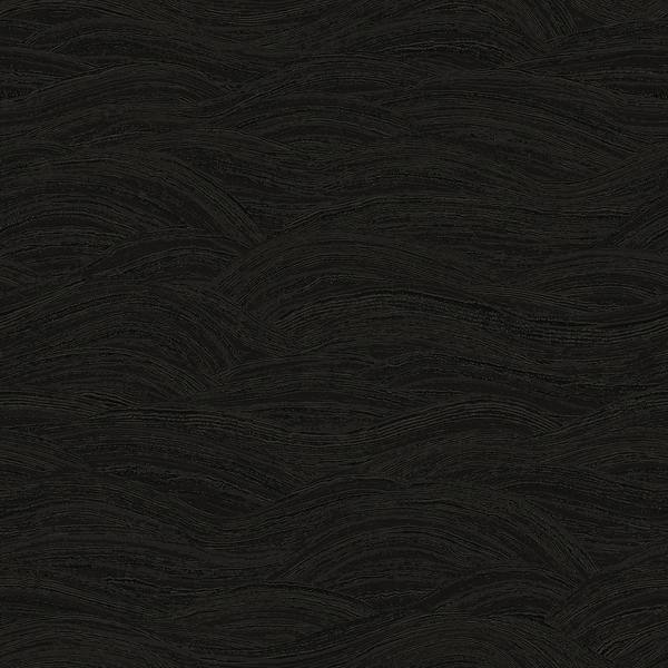 a street prints Leith Black Zen Waves Wallpaper