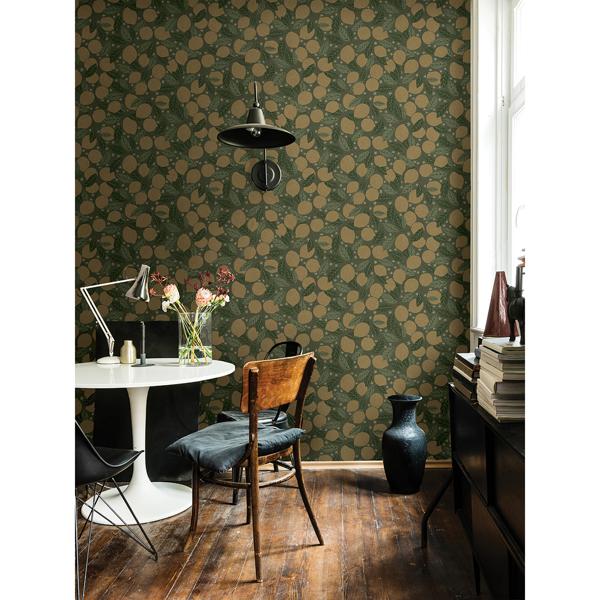 A Street Prints Lemona Green Fruit Tree Wallpaper
