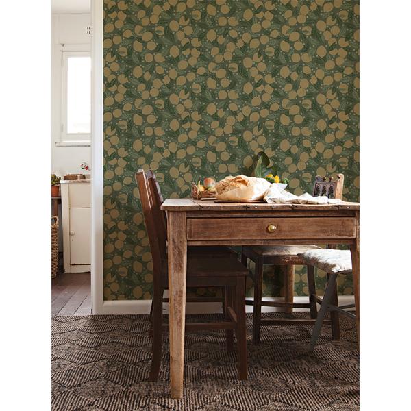 A Street Prints Lemona Green Fruit Tree Wallpaper