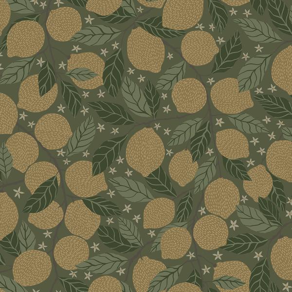 a street prints Lemona Green Fruit Tree Wallpaper