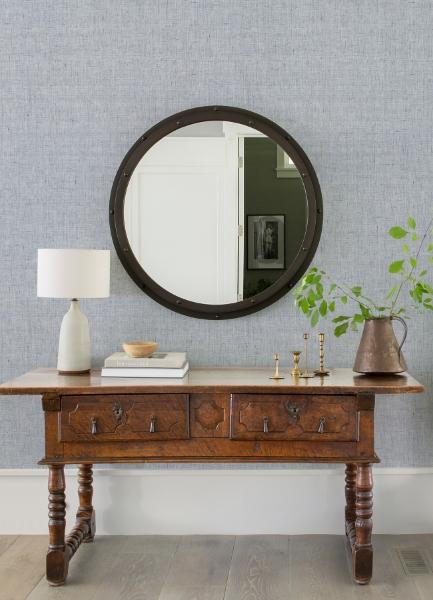 A Street Prints Lihua Blue String Wallpaper