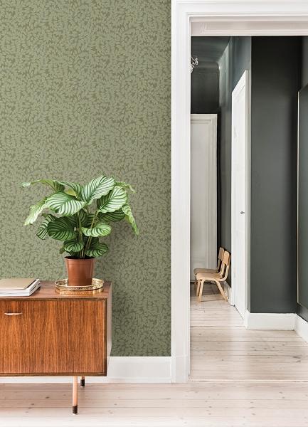 A Street Prints Lindlöv Moss Leafy Vines Wallpaper