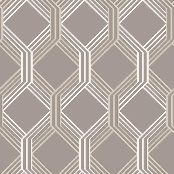 a street prints Linkage Brown Trellis