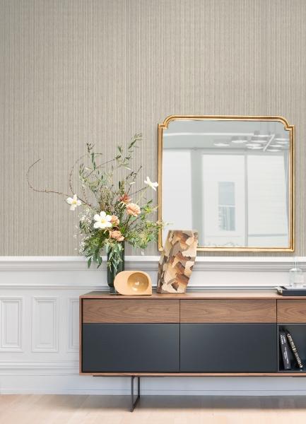 A Street Prints Liqin Light Grey String Wallpaper