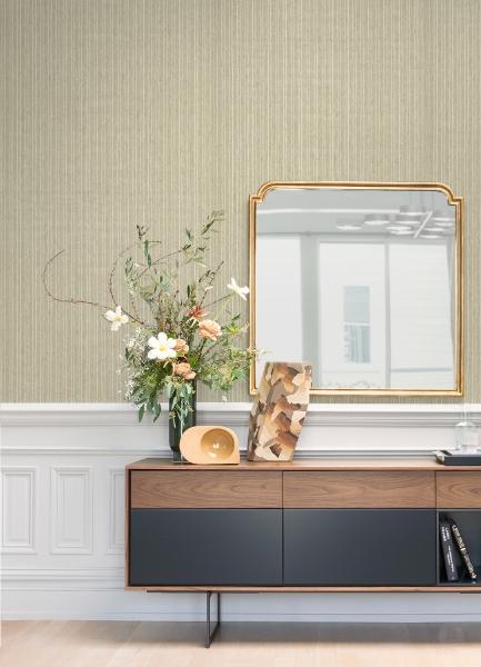 A Street Prints Liqin Taupe String Wallpaper