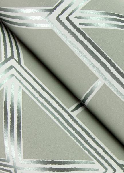 A Street Prints Livia Grey Trellis Wallpaper