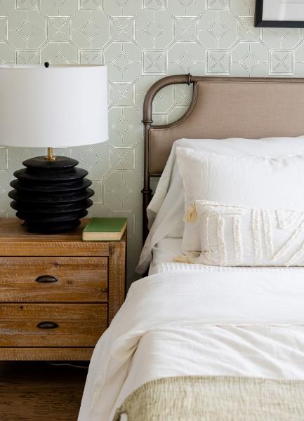 A Street Prints Livia Grey Trellis Wallpaper