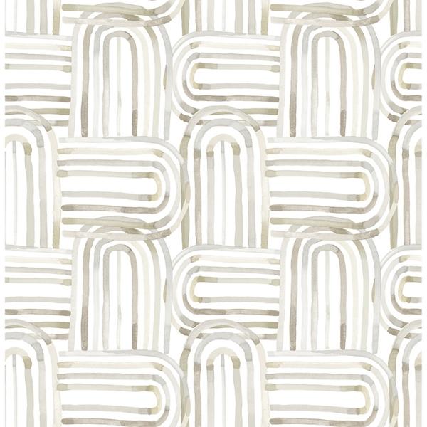 a street prints Lolly Beige Arches Wallpaper