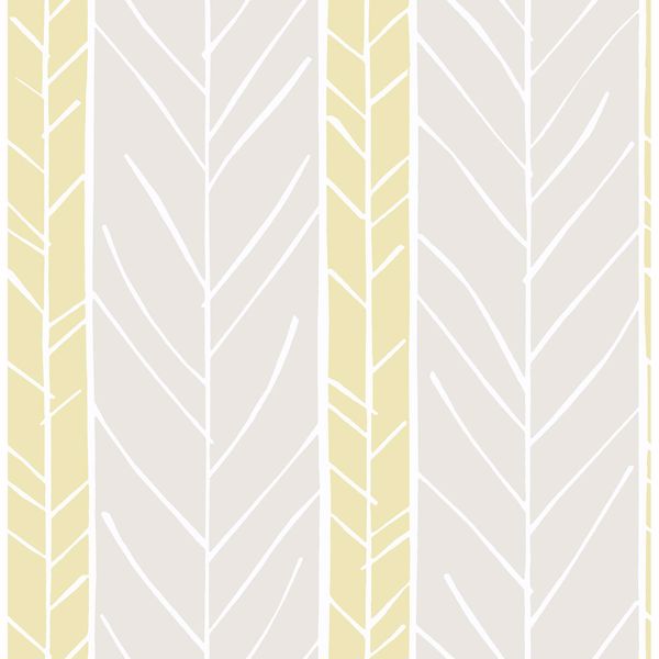 a street prints Lottie Yellow Stripe Wallpaper