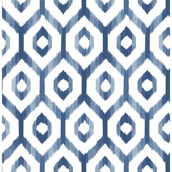 a street prints Lucia Blue Diamond Wallpaper