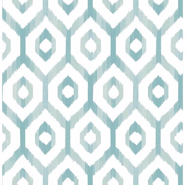 a street prints Lucia Teal Diamond Wallpaper