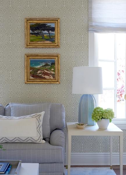 A Street Prints Lyon Gold Geometric Key Wallpaper