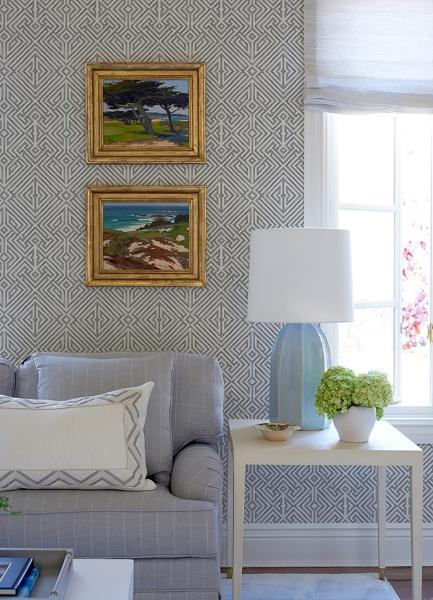 A Street Prints Lyon Grey Geometric Key Wallpaper