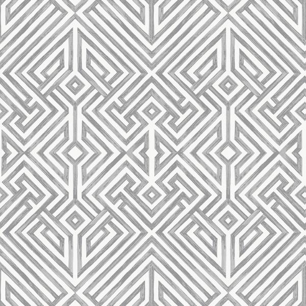 a street prints Lyon Grey Geometric Key Wallpaper