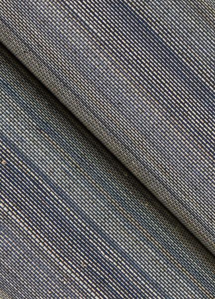 A Street Prints Mai Indigo Grasscloth Wallpaper