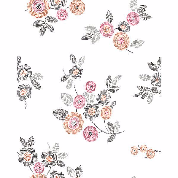 a street prints Malaga Pink Floral Wallpaper
